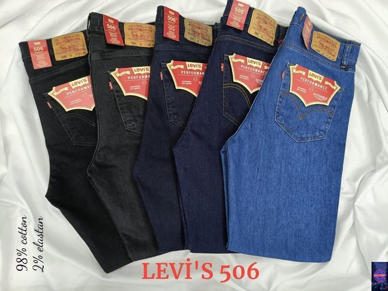 Справжні фірмові чоловічі джинси великого розміру Levis 506 506-01 фото